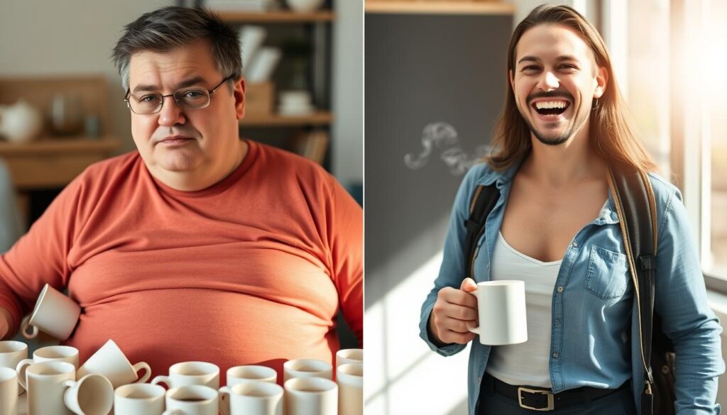 coffee diet before and after